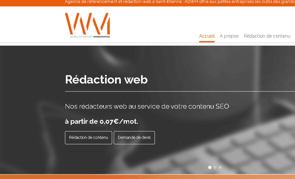  Aurélien Désert WebMarketing, référencement et rédaction web - Agence web Saint-Étienne