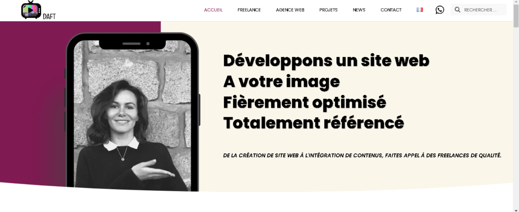  Daft Agence Web, intégrateur de contenu et rédacteur de site web - Agence web Saint-Étienne