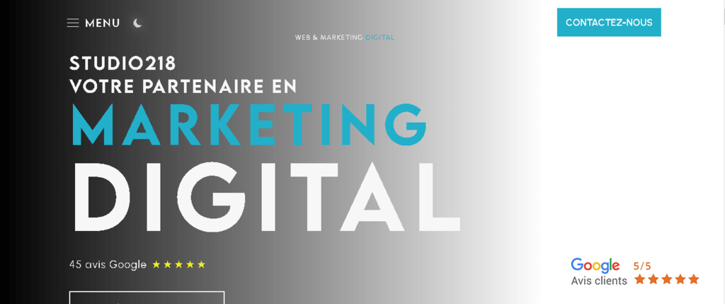  Studio 218 — Agence de marketing digital à Lyon - Agence web Bron 